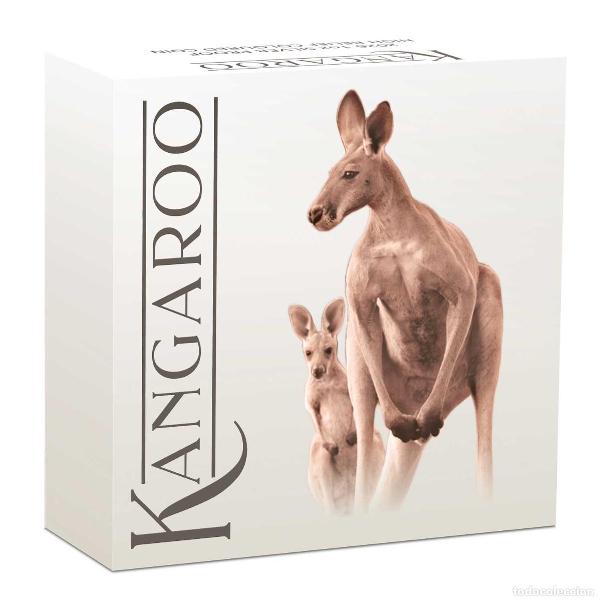 Monedas antiguas de Ocean&iacute;a: 1 d&oacute;lar AUSTRALIA 2026 - Canguro - kangaroo 1 oz silver proof COLOR