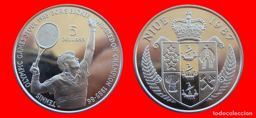 Monedas antiguas de Ocean&iacute;a: 5 DOLARES 1987 SIIN CIRCULAR NIUE-9786SC