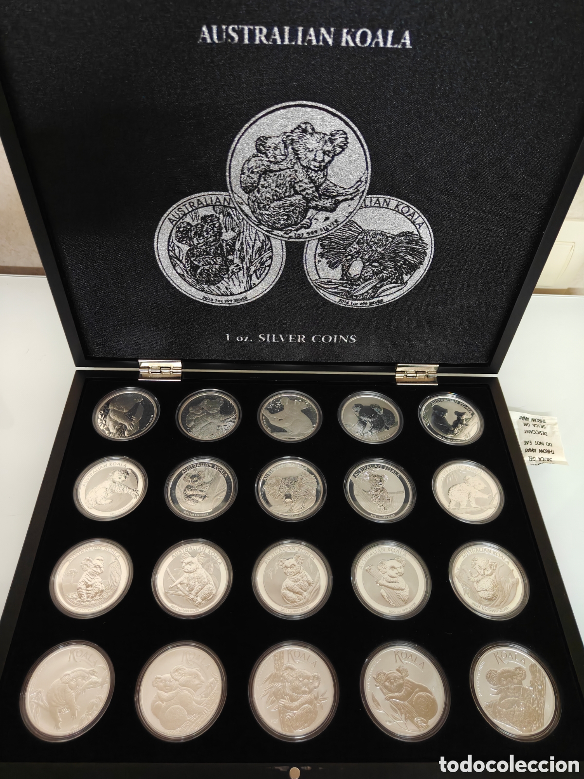 Monedas antiguas de Ocean&iacute;a: 20x 1 ONZA PLATA 999 KOALA 2007-2026 COMPLETA ESTUCHE AUSTRALIA