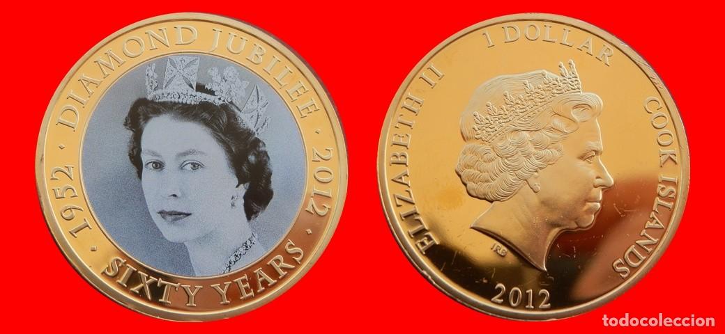 Monedas antiguas de Ocean&iacute;a: 1 DOLAR 2012 SERIE ORO SIN CIRCULAR ISLAS COOK-9864SC