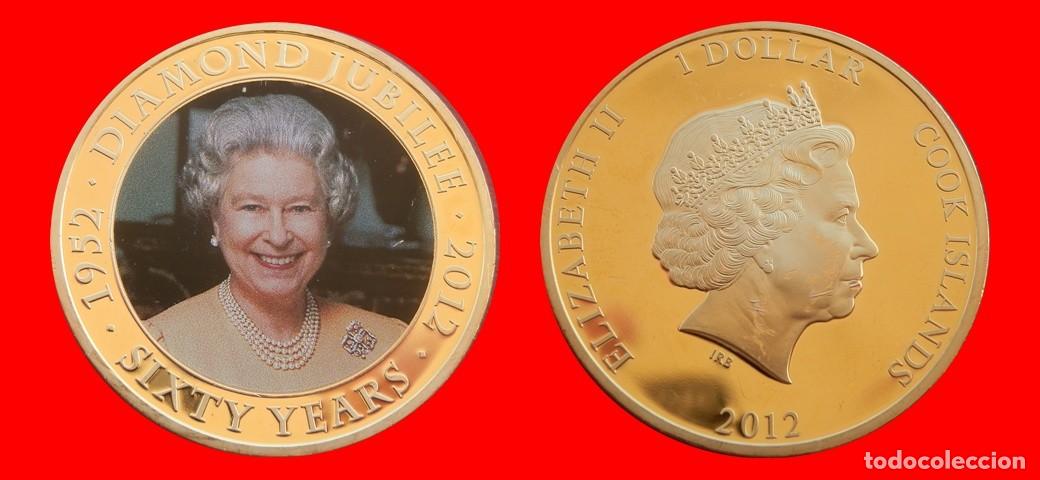 Monedas antiguas de Ocean&iacute;a: 1 DOLAR 2012 SERIE ORO SIN CIRCULAR ISLAS COOK-9865SC