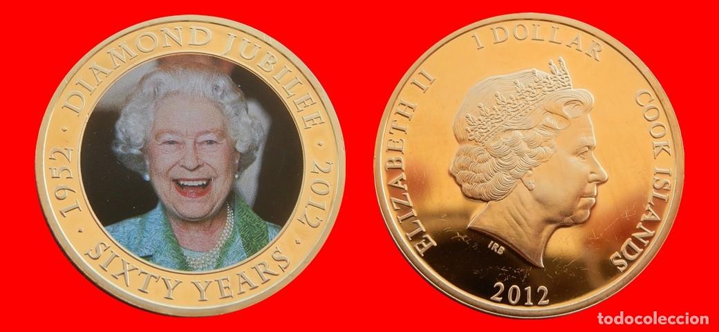 Monedas antiguas de Ocean&iacute;a: 1 DOLAR 2012 SERIE ORO SIN CIRCULAR ISLAS COOK-9866SC