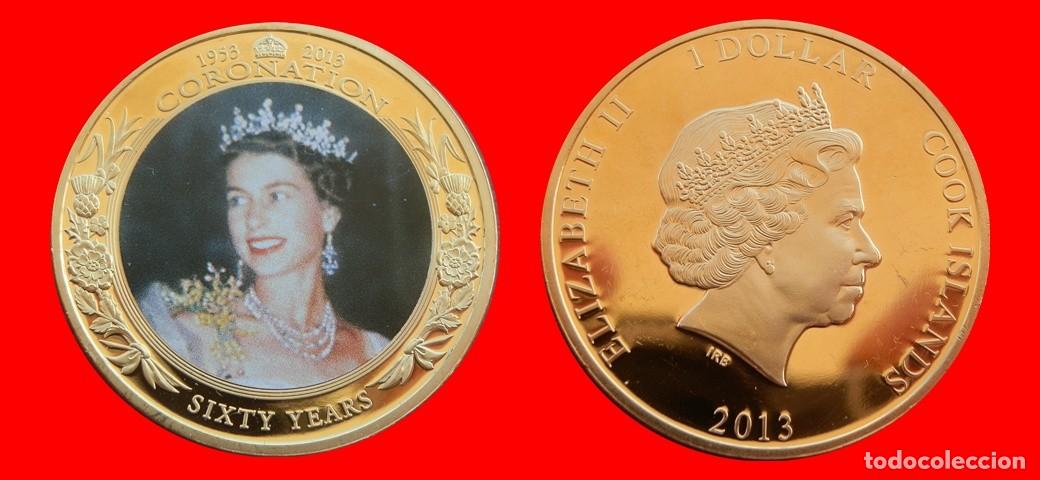 Monedas antiguas de Ocean&iacute;a: 1 DOLAR 2013 SERIE ORO SIN CIRCULAR ISLAS COOK-9867SC