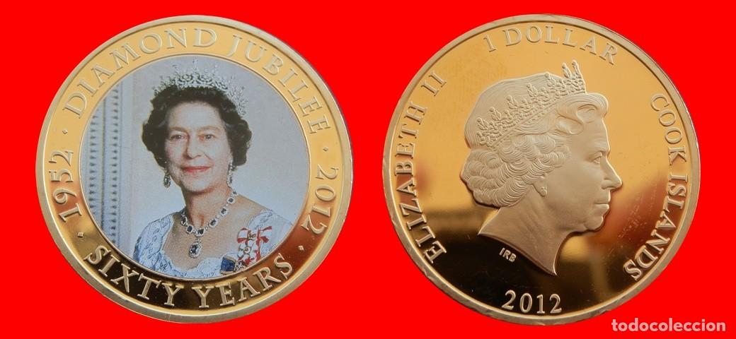 Monedas antiguas de Ocean&iacute;a: 1 DOLAR 2012 SERIE ORO SIN CIRCULAR ISLAS COOK-9868SC