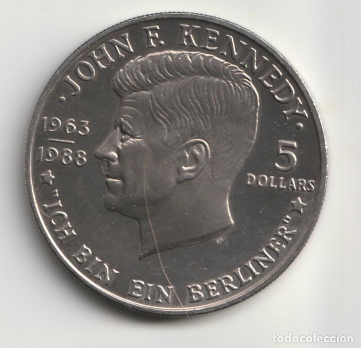Monedas antiguas de Ocean&iacute;a: Niue 5 d&oacute;lares, 1980 KM# 17 - John F. Kennedy -