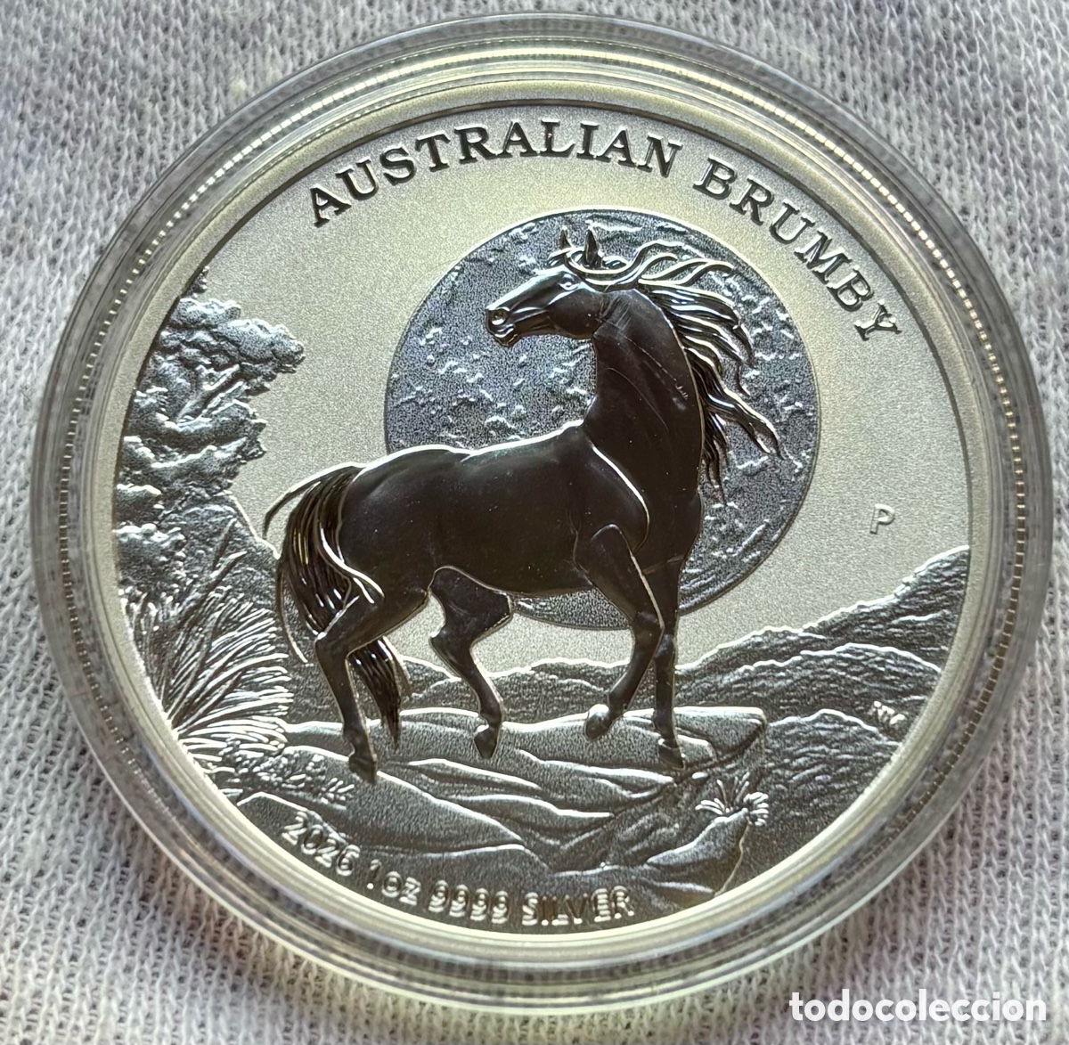 Monedas antiguas de Ocean&iacute;a: Moneda PLATA 1 Onza AUSTRALIA 2026 Brumby. 1 Dollar Carlos III. Oz 999