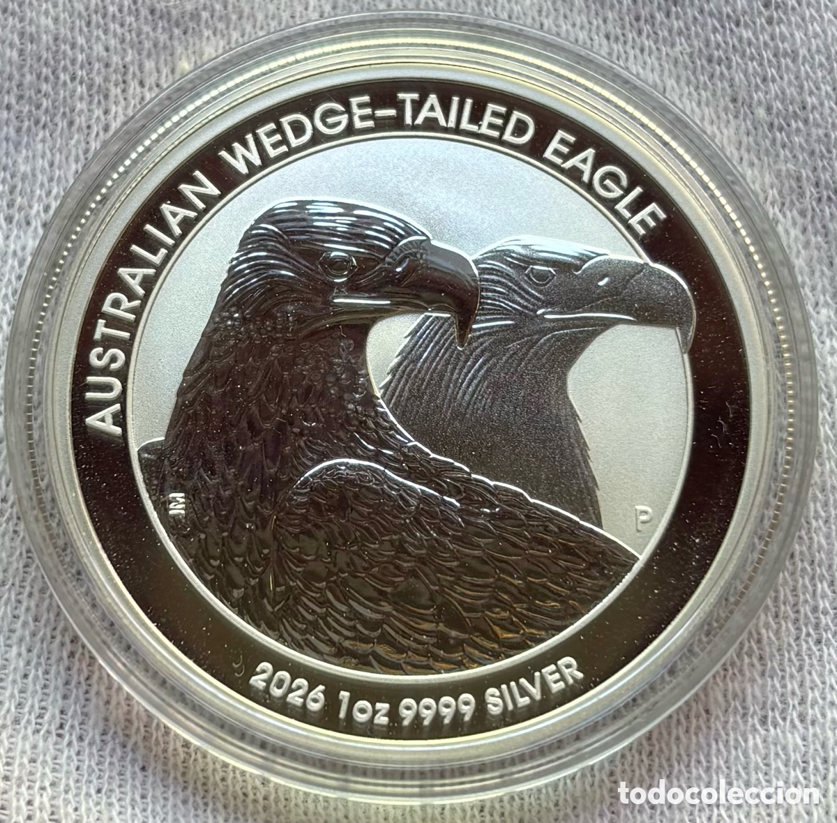 Monedas antiguas de Ocean&iacute;a: Moneda PLATA 1 Onza AUSTRALIA 2026 Aguila. 1 Dollar Carlos III. Oz 999