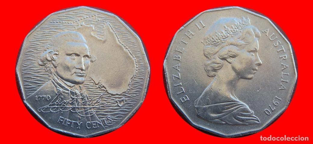 Monedas antiguas de Ocean&iacute;a: 50 CENTAVOS 1970 AUSTRALIA-155707