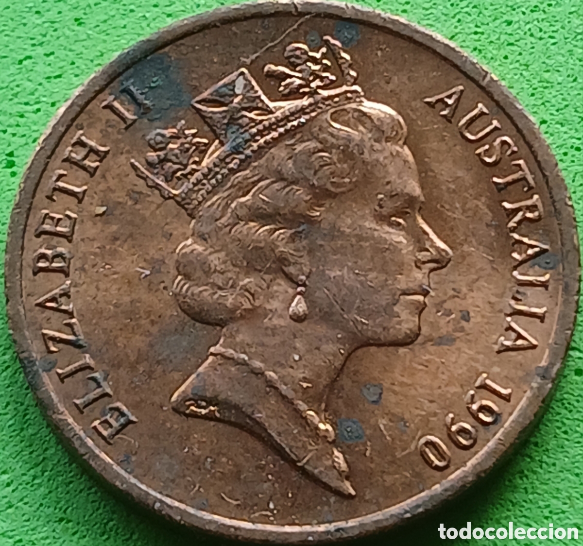 Monedas antiguas de Ocean&iacute;a: Australia 1 cent 1990 km#78 - Foto 2