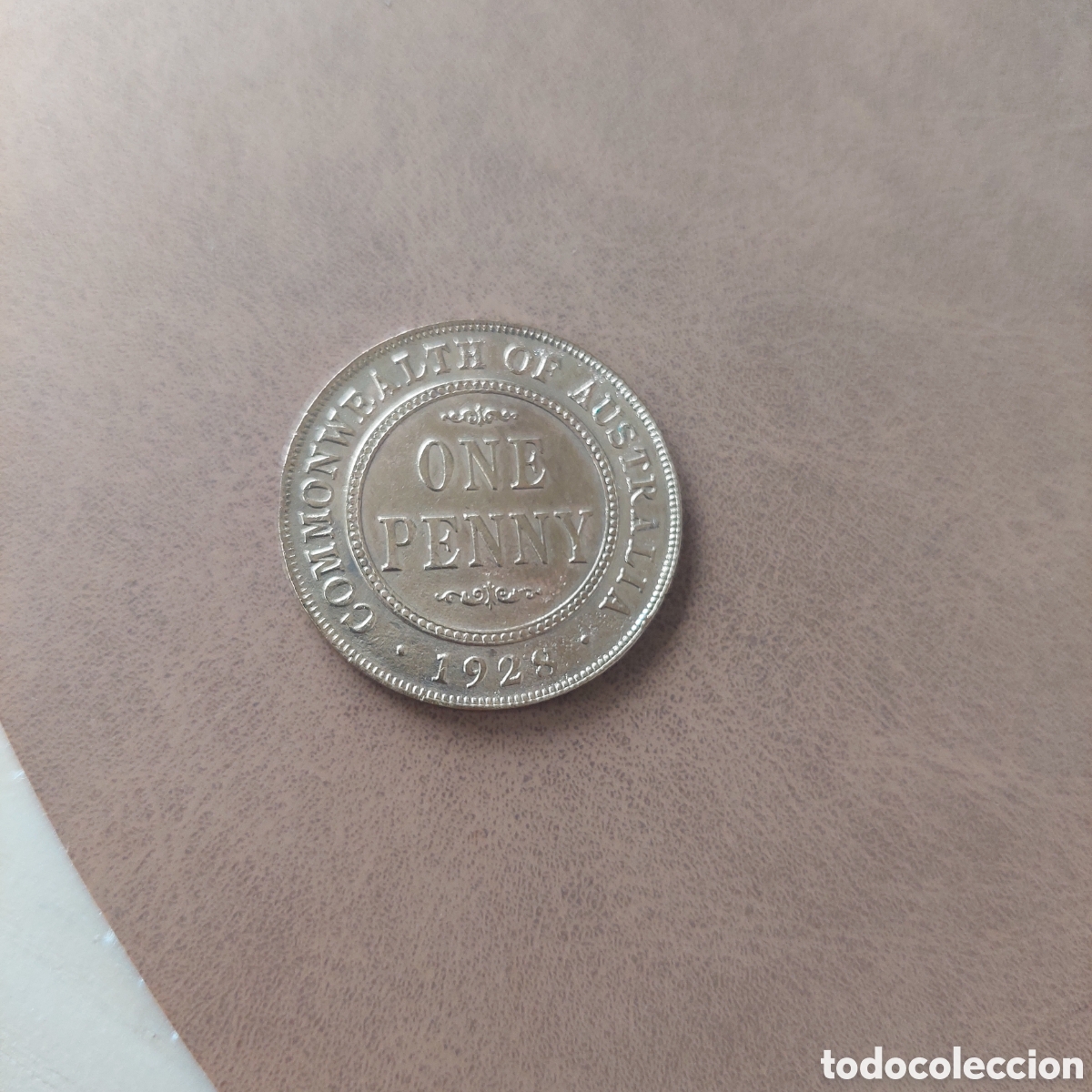 Monedas antiguas de Ocean&iacute;a: Moneda One Penny 1928.
