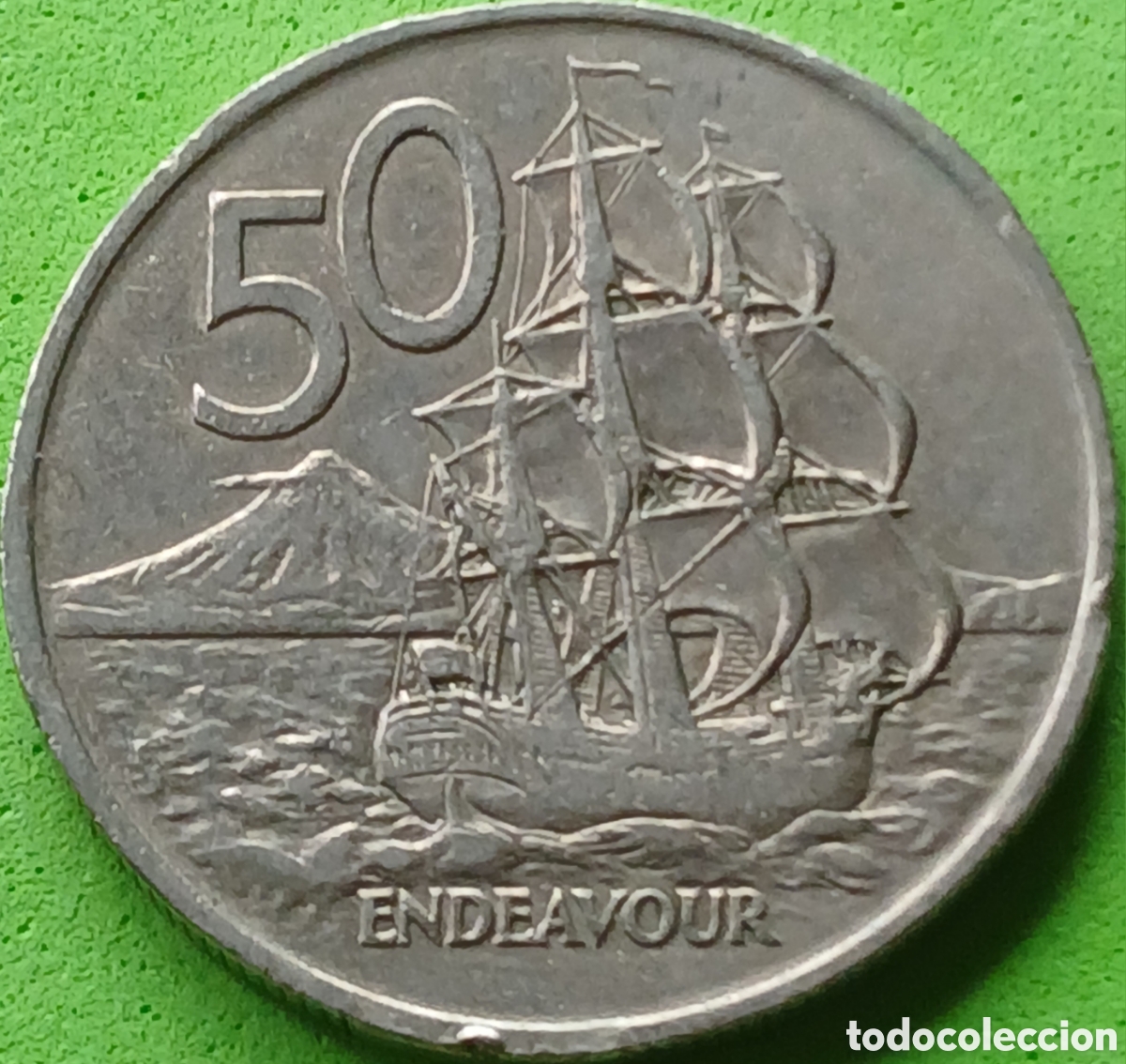 Monedas antiguas de Ocean&iacute;a: Nueva Zelanda 50 cents 1967 km#37