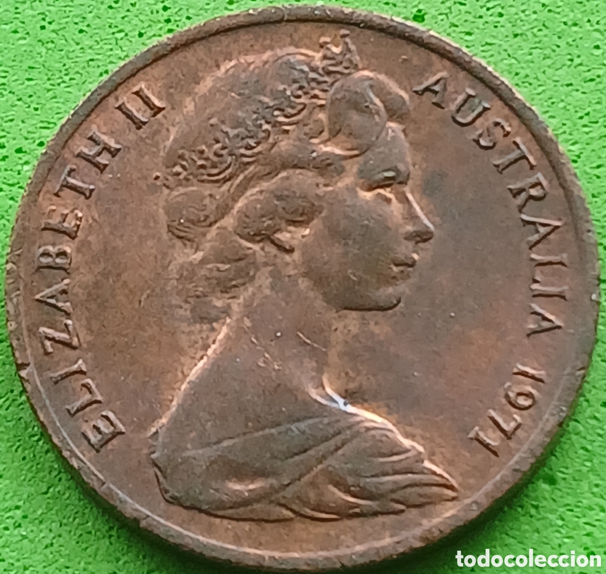 Monedas antiguas de Ocean&iacute;a: Australia 1 cent 1971 km#62 - Foto 2