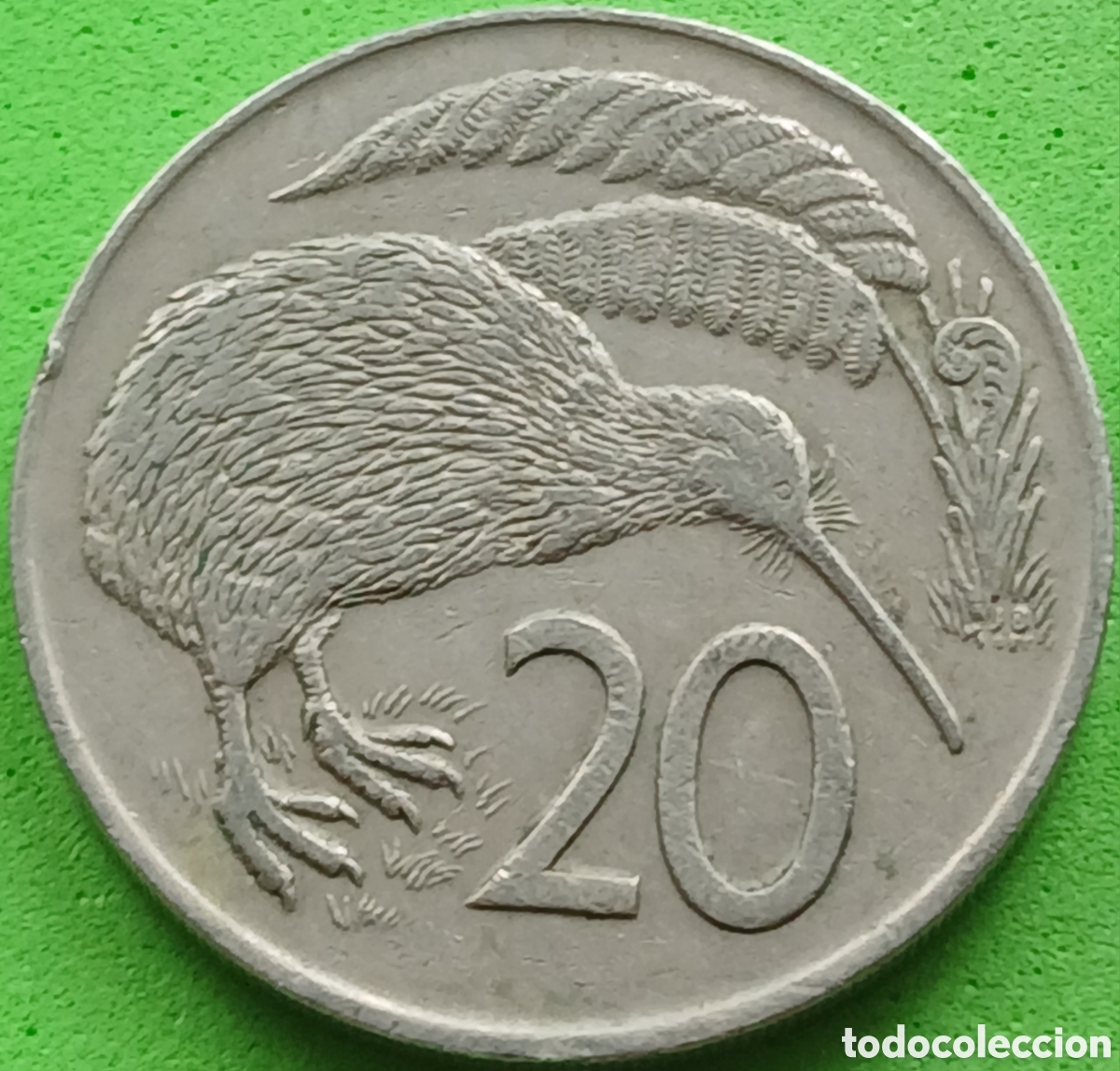 Monedas antiguas de Ocean&iacute;a: Nueva Zelanda 20 cents 1973 km#36