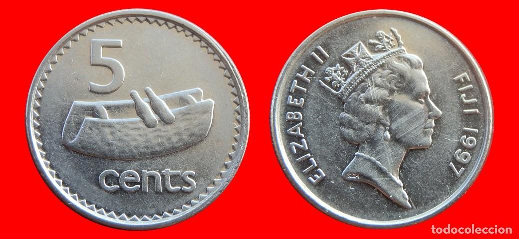 Monedas antiguas de Ocean&iacute;a: 5 CENTAVOS 1997 ISLAS FIJI FIYI-156123