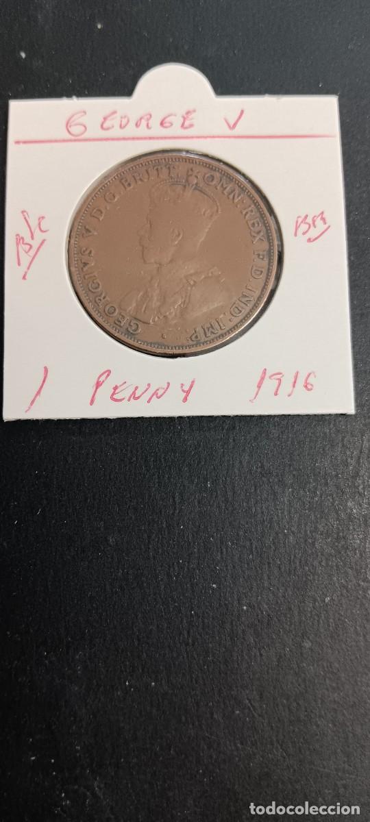Monedas antiguas de Ocean&iacute;a: AUSTRALIA 1 PENNY 1916 BC KM=23 (BRONCE)GEORGE V