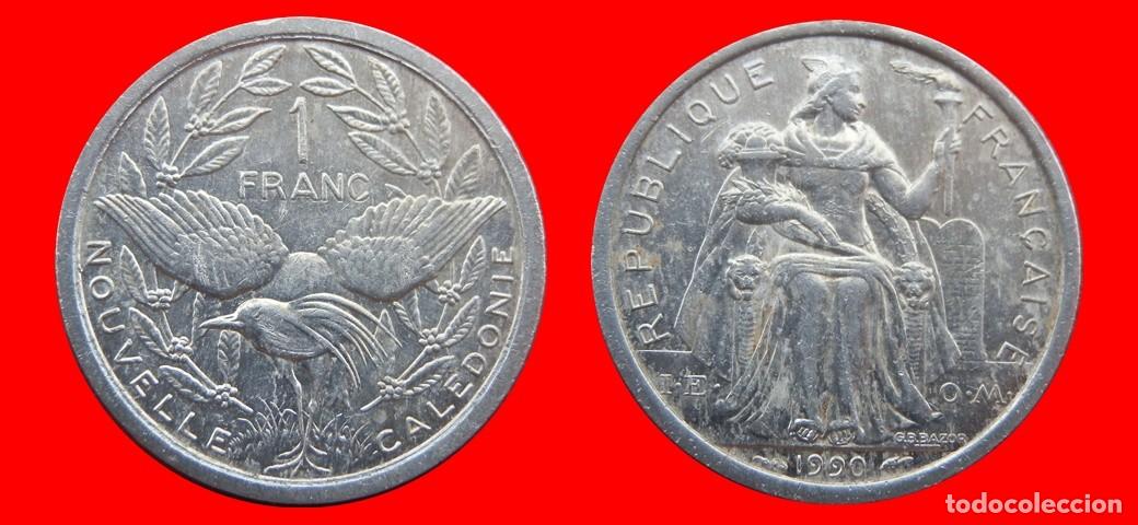 Monedas antiguas de Ocean&iacute;a: 1 FRANCO 1990 NUEVA CALEDONIA-156159