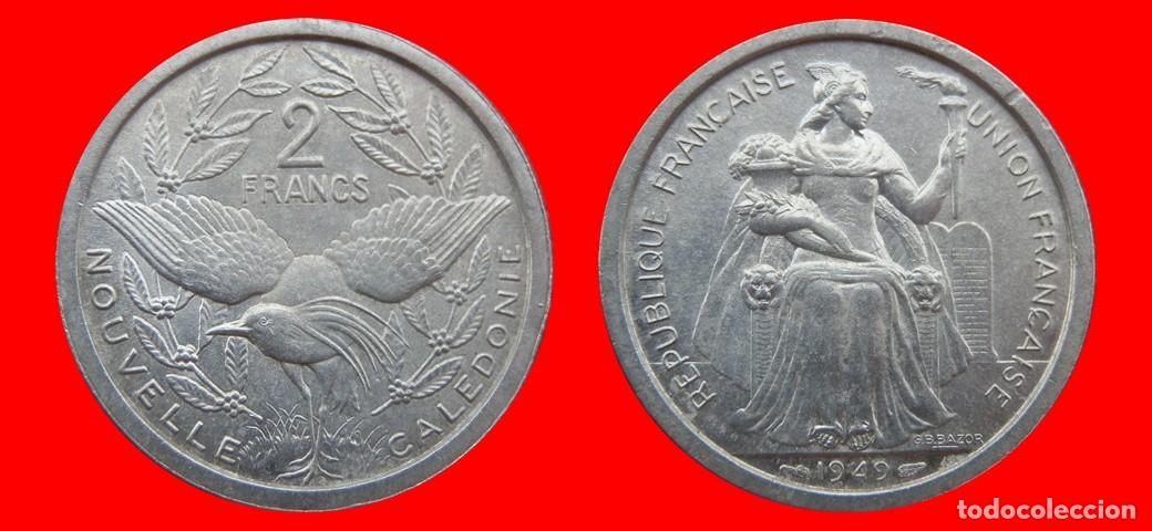 Monedas antiguas de Ocean&iacute;a: 2 FRANCOS 1949 NUEVA CALEDONIA-156165