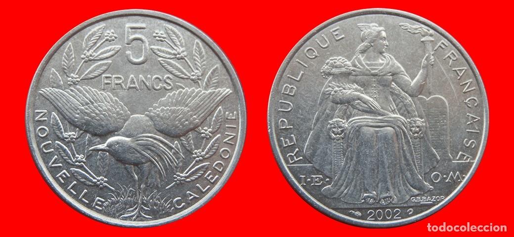 Monedas antiguas de Ocean&iacute;a: 5 FRANCOS 2002 NUEVA CALEDONIA-156169