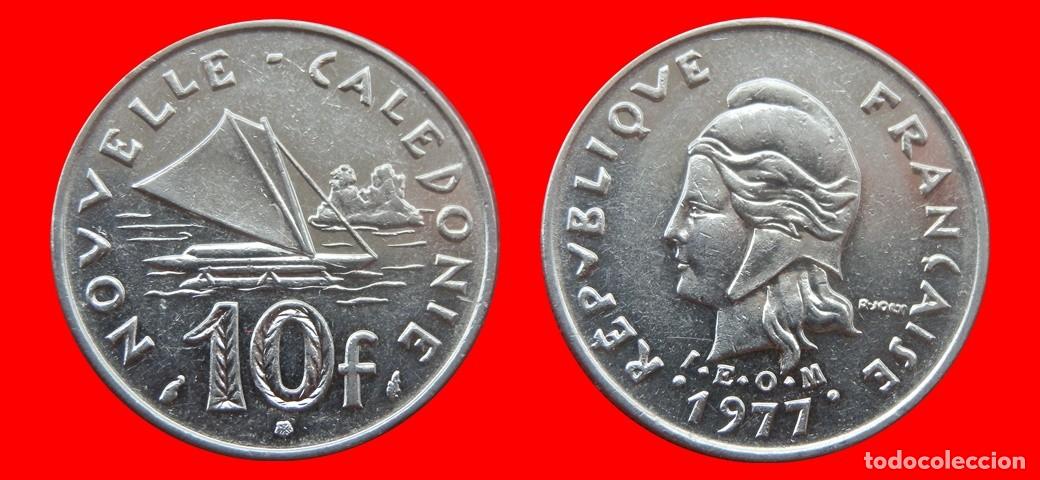 Monedas antiguas de Ocean&iacute;a: 10 FRANCOS 1977 NUEVA CALEDONIA-156171