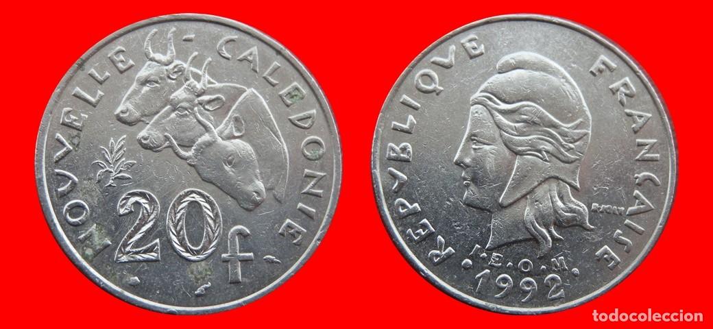 Monedas antiguas de Ocean&iacute;a: 20 FRANCOS 1992 NUEVA CALEDONIA-156179