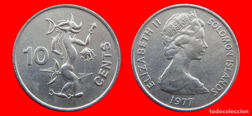Monedas antiguas de Ocean&iacute;a: 10 CENTAVOS 1977 ISLAS SALOMON SOLOMON-156200