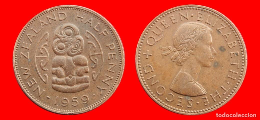 Monedas antiguas de Ocean&iacute;a: 1/2 PENIQUE PENNY 1959 NUEVA ZELANDA-156202