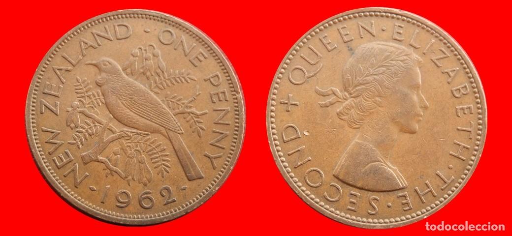 Monedas antiguas de Ocean&iacute;a: 1 PENIQUE PENNY 1962 NUEVA ZELANDA-156204