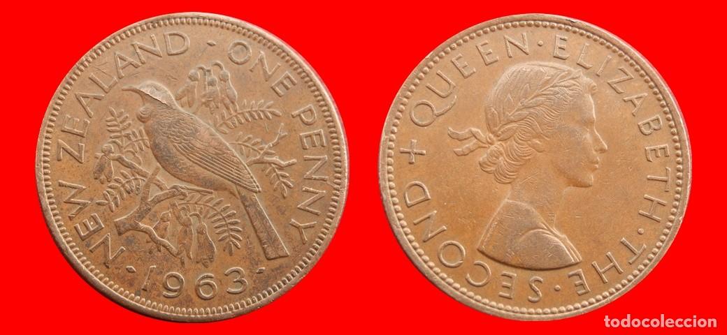 Monedas antiguas de Ocean&iacute;a: 1 PENIQUE PENNY 1963 NUEVA ZELANDA-156205