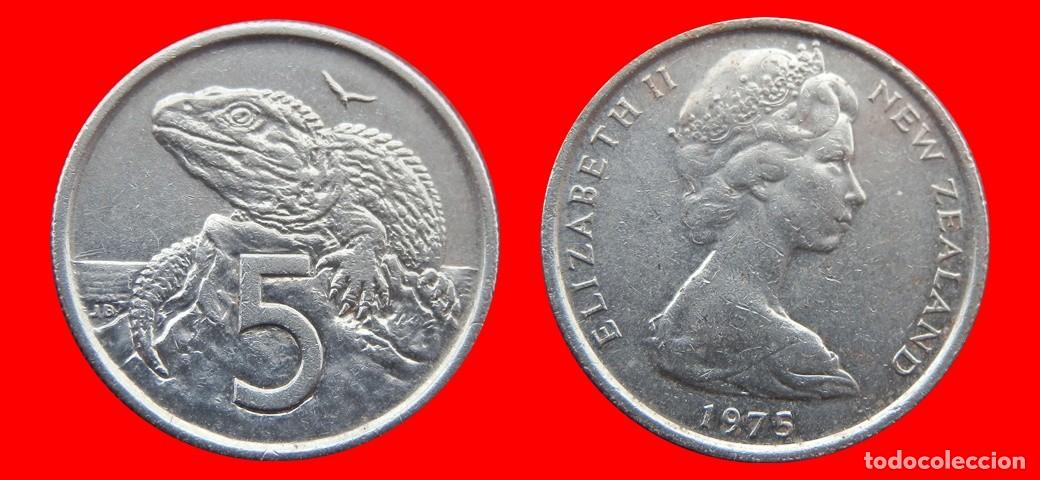 Monedas antiguas de Ocean&iacute;a: 5 CENTAVOS CENTS CENTIMOS 1975 NUEVA ZELANDA-156212