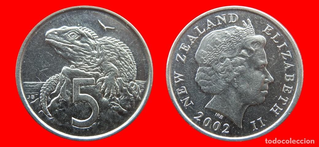 Monedas antiguas de Ocean&iacute;a: 5 CENTAVOS CENTS CENTIMOS 2002 NUEVA ZELANDA-156217