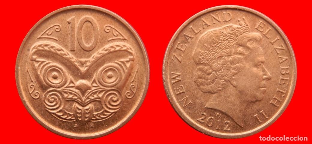 Monedas antiguas de Ocean&iacute;a: 10 CENTAVOS CENTS CENTIMOS 2012 NUEVA ZELANDA-156221