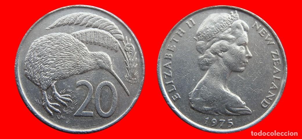 Monedas antiguas de Ocean&iacute;a: 20 CENTAVOS CENTS CENTIMOS 1975 NUEVA ZELANDA-156223