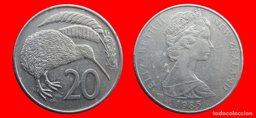 Monedas antiguas de Ocean&iacute;a: 20 CENTAVOS CENTS CENTIMOS 1985 NUEVA ZELANDA-156226