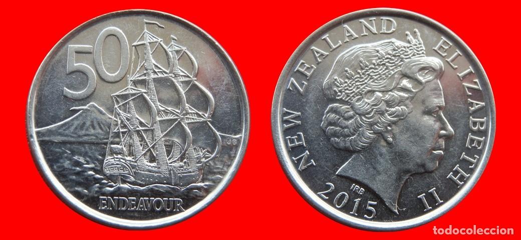 Monedas antiguas de Ocean&iacute;a: 50 CENTAVOS CENTS CENTIMOS 2015 NUEVA ZELANDA-156233