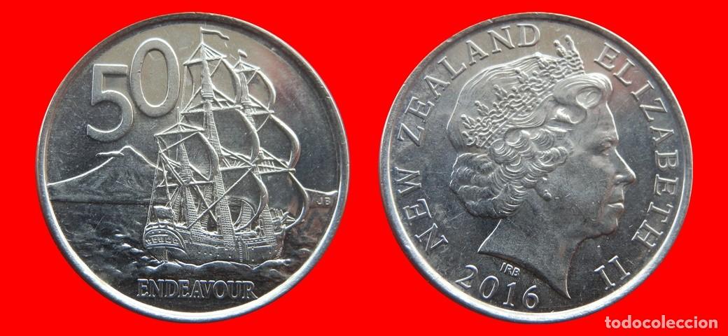 Monedas antiguas de Ocean&iacute;a: 50 CENTAVOS CENTS CENTIMOS 2016 NUEVA ZELANDA-156234