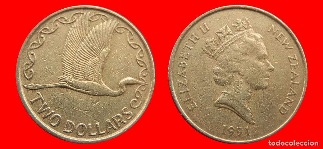 Monedas antiguas de Ocean&iacute;a: 2 DOLARES 1991 NUEVA ZELANDA-156239