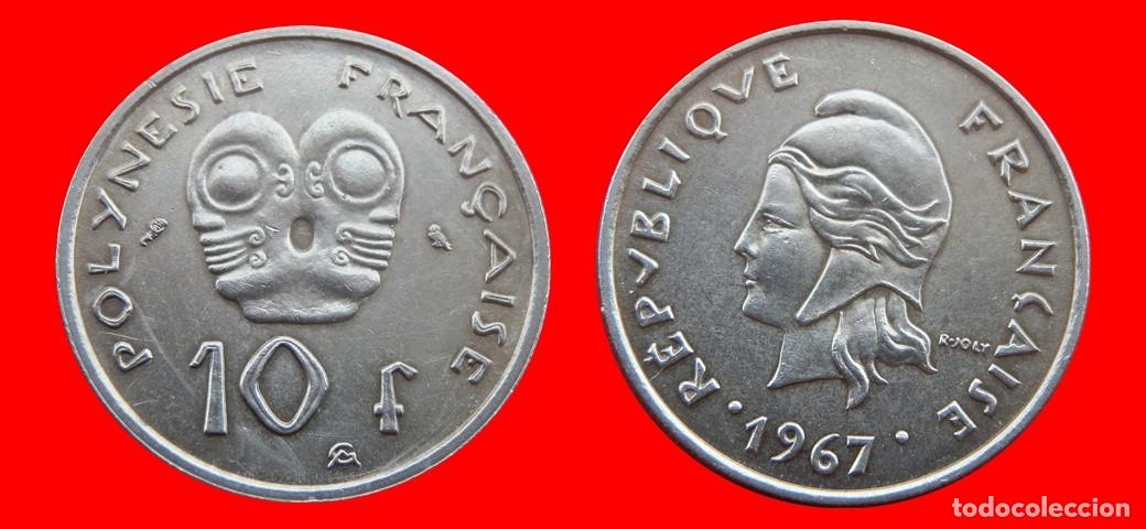 Monedas antiguas de Ocean&iacute;a: 10 FRANCOS 1967 POLINESIA-156255