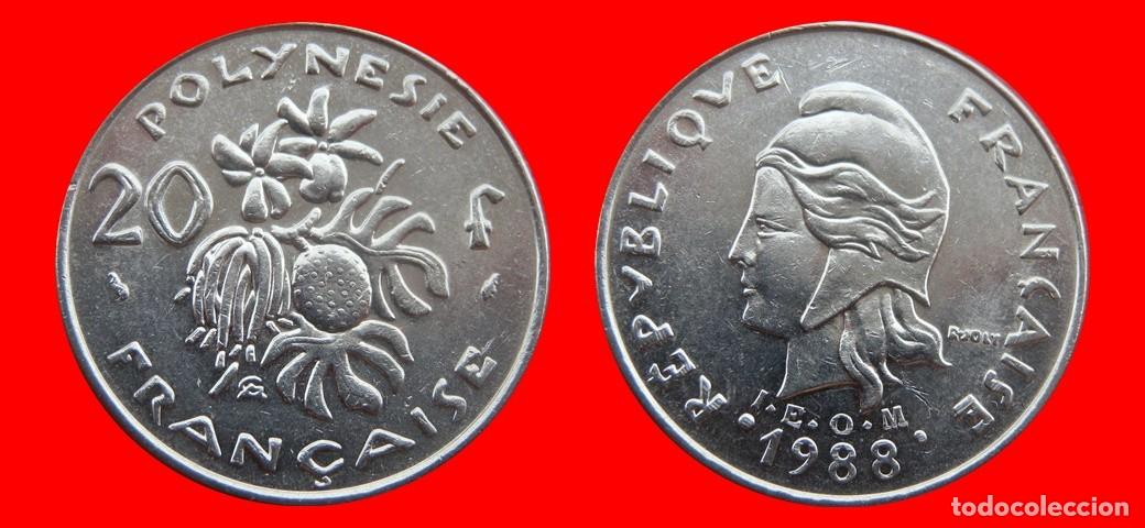 Monedas antiguas de Ocean&iacute;a: 20 FRANCOS 1988 POLINESIA-156259