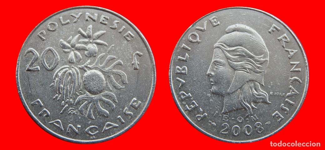 Monedas antiguas de Ocean&iacute;a: 20 FRANCOS 2008 POLINESIA-156260