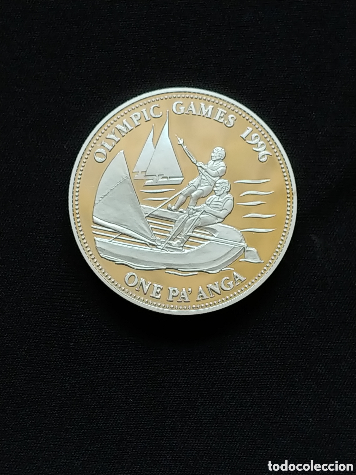 Monedas antiguas de Ocean&iacute;a: Tonga, One Pa'anga 1992, plata .925 mls., 1 Oz., Proof