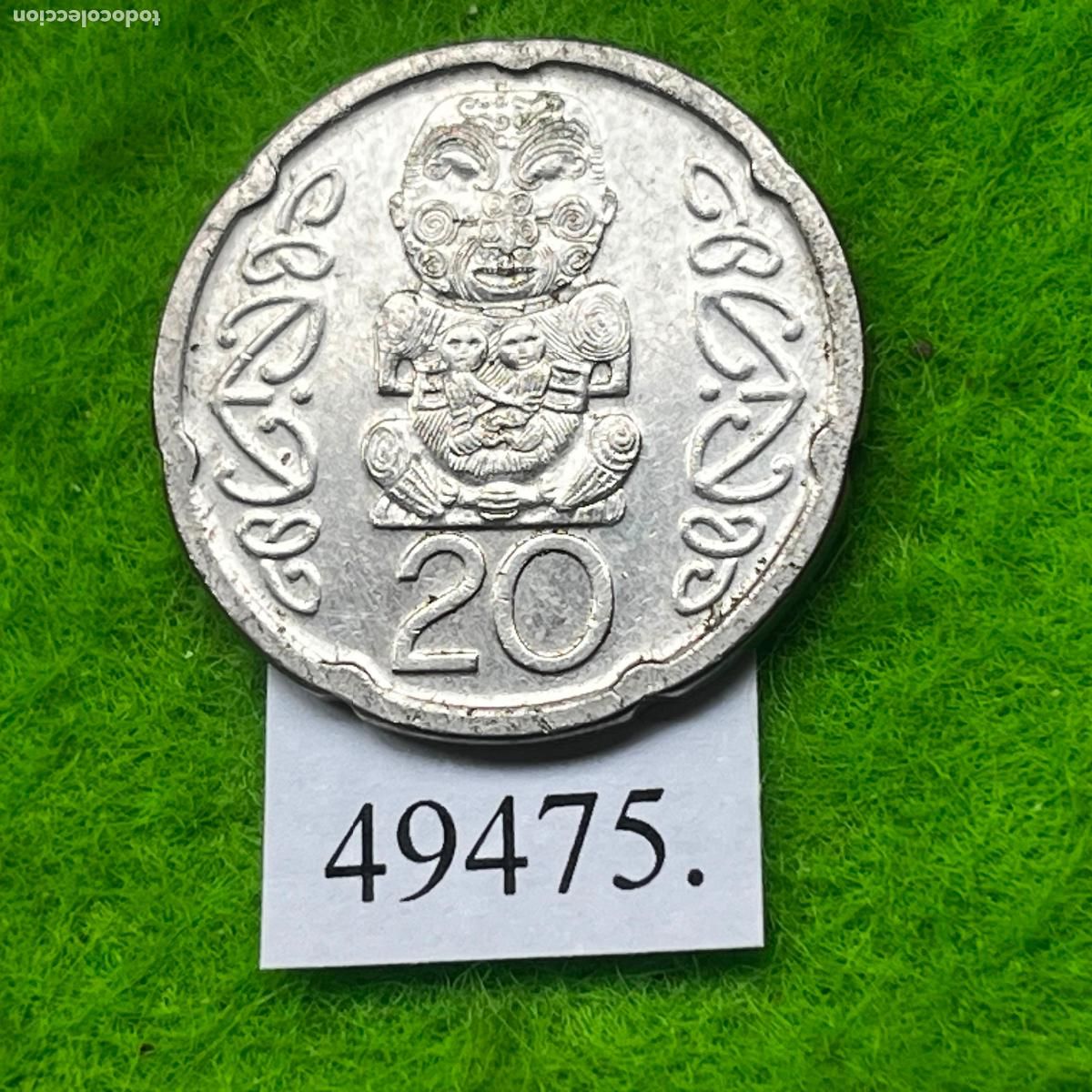 Monedas antiguas de Ocean&iacute;a: Nueva Zelanda 20 peniques 2006