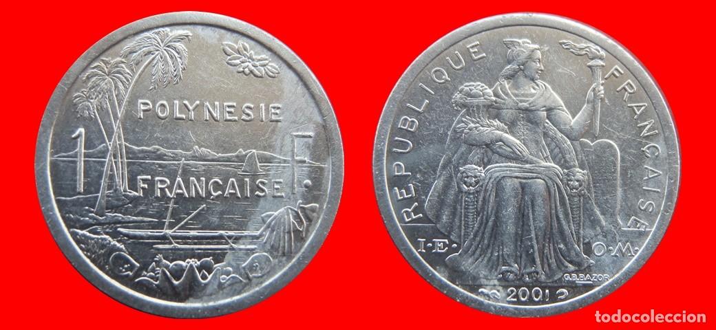 Monedas antiguas de Ocean&iacute;a: 1 FRANCO 2001 POLINESIA-156324