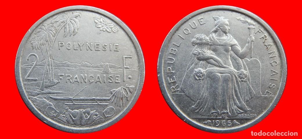 Monedas antiguas de Ocean&iacute;a: 2 FRANCOS 1965 POLINESIA-156326