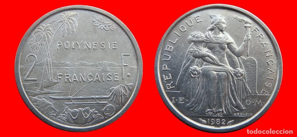 Monedas antiguas de Ocean&iacute;a: 2 FRANCOS 1982 POLINESIA-156328