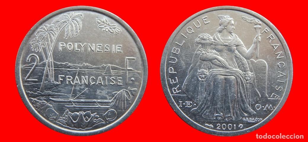 Monedas antiguas de Ocean&iacute;a: 2 FRANCOS 2001 POLINESIA-156330