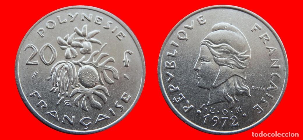 Monedas antiguas de Ocean&iacute;a: 20 FRANCOS 1972 POLINESIA-156338
