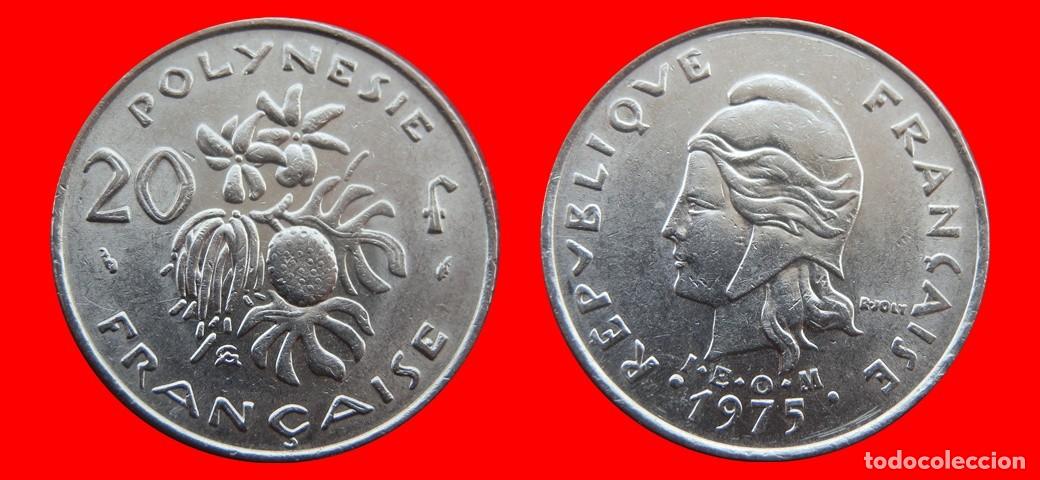 Monedas antiguas de Ocean&iacute;a: 20 FRANCOS 1975 POLINESIA-156339