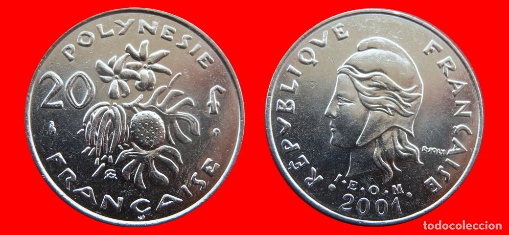 Monedas antiguas de Ocean&iacute;a: 20 FRANCOS 2001 POLINESIA-156340