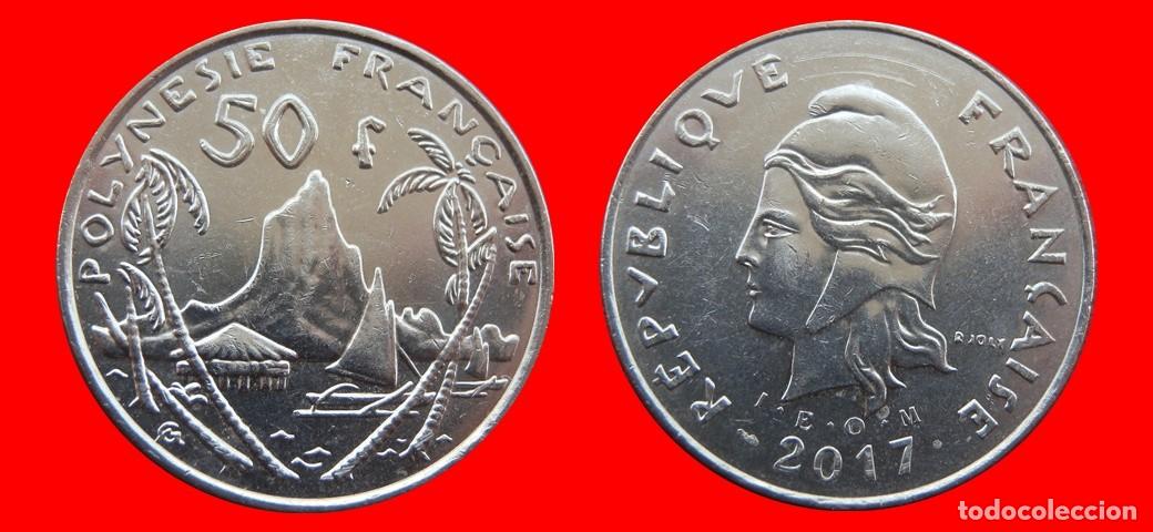 Monedas antiguas de Ocean&iacute;a: 50 FRANCOS 2017 POLINESIA-156347