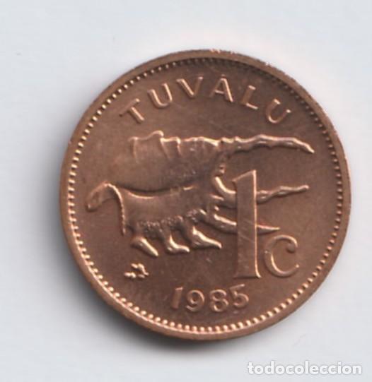 Monedas antiguas de Ocean&iacute;a: Tuvalu 1 centavo 1985 Bronce, 2.6g, &oslash; 17.5mm KM# 1